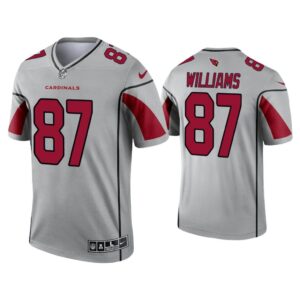 Men Arizona Cardinals Maxx Williams Silver Inverted Legend Jersey