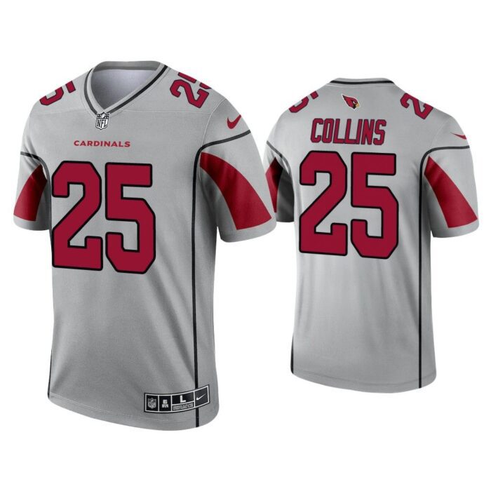 Men Arizona Cardinals Zaven Collins Silver Inverted Legend Jersey