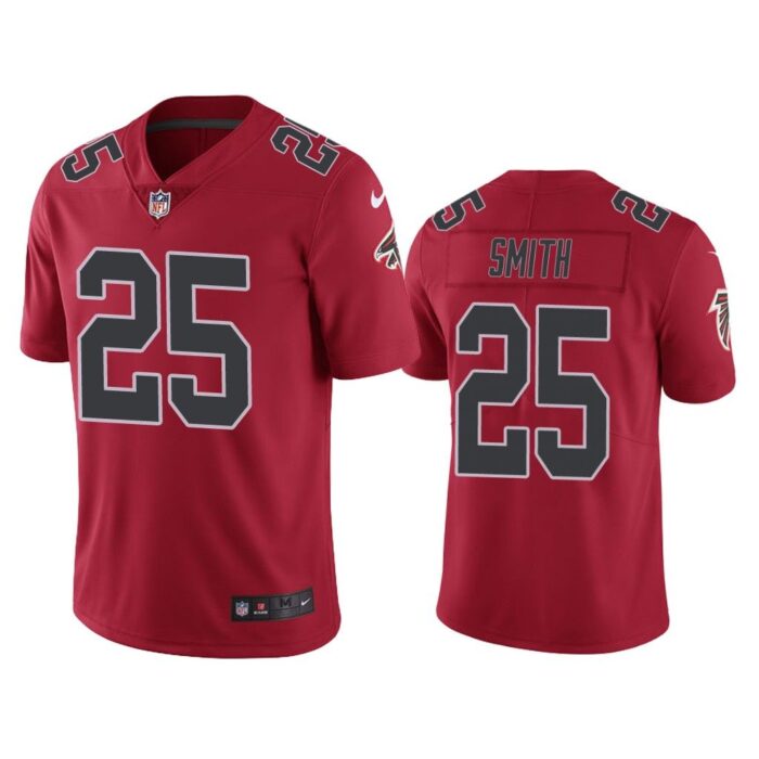 Men Atlanta Falcons Ito Smith #25 Red Color Rush Limited Jersey