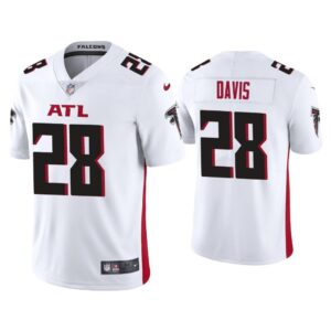 Men Atlanta Falcons Mike Davis Vapor Limited White Jersey