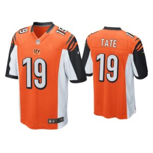 Men Auden Tate Cincinnati Bengals Orange Game Jersey