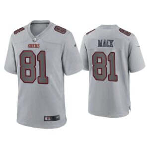 Men Austin Mack San Francisco 49ers Gray Atmosphere Fashion Game Jersey