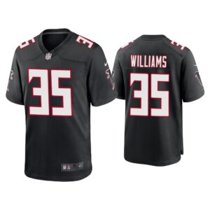 Men Avery Williams Atlanta Falcons Black Throwback Game Jersey