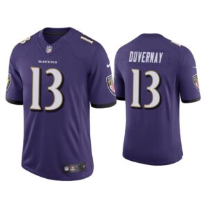 Men Baltimore Ravens Devin Duvernay Vapor Limited Purple Jersey