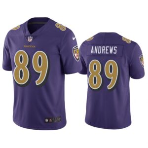 Men Baltimore Ravens Mark Andrews #89 Purple Color Rush Limited Jersey