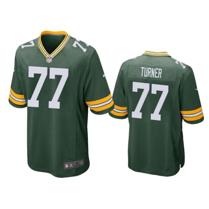 Men Billy Turner #77 Green Bay Packers Green Game Jersey