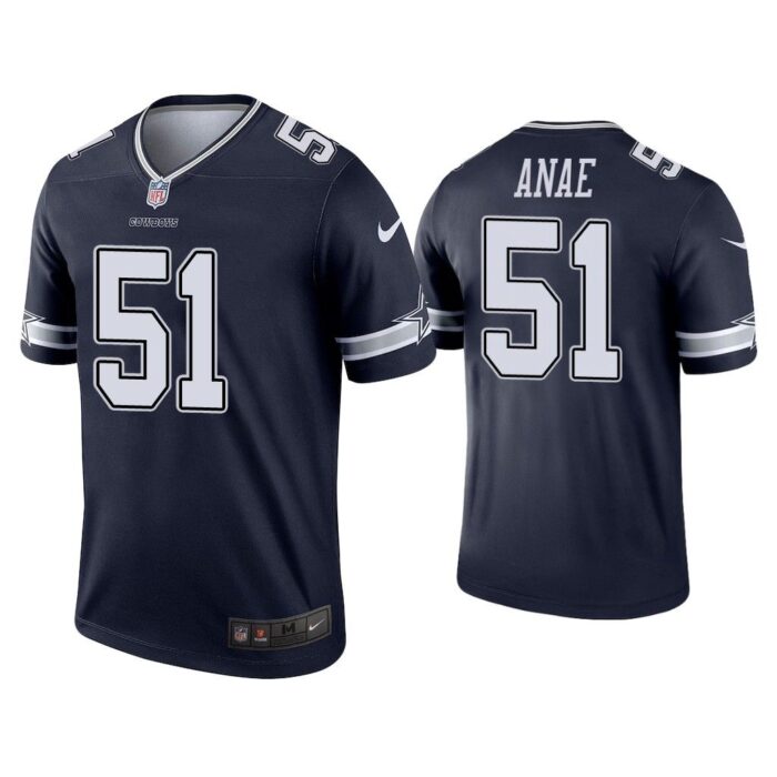 Men Bradlee Anae Dallas Cowboys Navy Legend Jersey