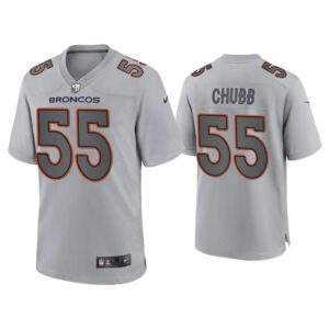 Men Bradley Chubb Denver Broncos Gray Atmosphere Fashion Game Jersey