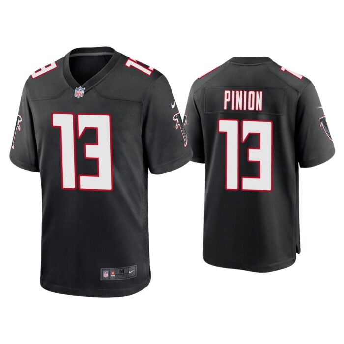 Men Bradley Pinion Atlanta Falcons Black Throwback Game Jersey