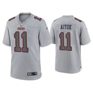 Men Brandon Aiyuk San Francisco 49ers Gray Atmosphere Fashion Game Jersey