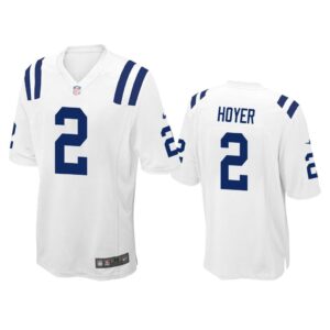 Men Brian Hoyer Indianapolis Colts White Game Jersey