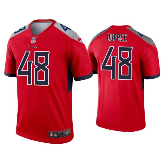 Men Bud Dupree Tennessee Titans Red Inverted Legend Jersey