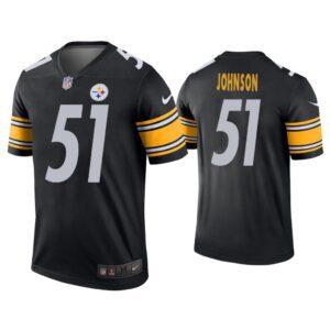 Men Buddy Johnson Pittsburgh Steelers Black Legend Jersey