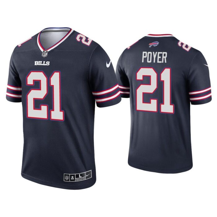 Men Buffalo Bills Jordan Poyer Navy Inverted Legend Jersey