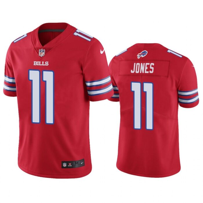 Men Buffalo Bills Zay Jones #11 Red Color Rush Limited Jersey