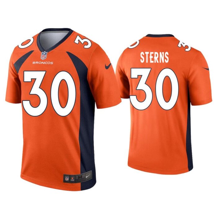 Men Caden Sterns Denver Broncos Orange Legend Jersey