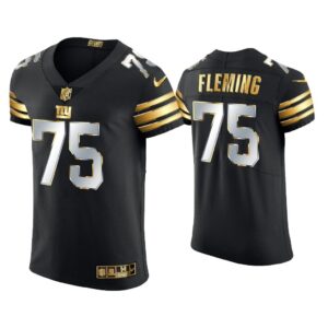 Men Cameron Fleming New York Giants Black Golden Edition Elite Jersey