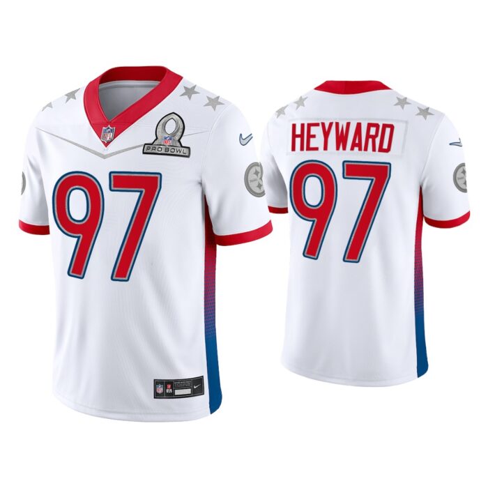 Men Cameron Heyward Pittsburgh Steelers 2022 AFC Pro Bowl White Game Jersey