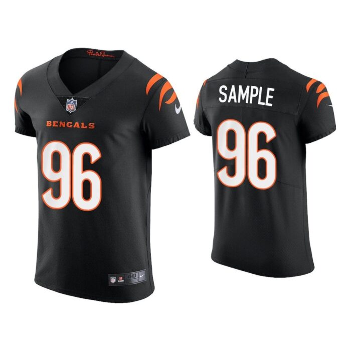 Men Cameron Sample Cincinnati Bengals Black Vapor Elite Jersey