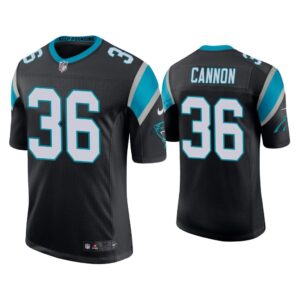 Men Carolina Panthers Trenton Cannon Vapor Limited Black Jersey