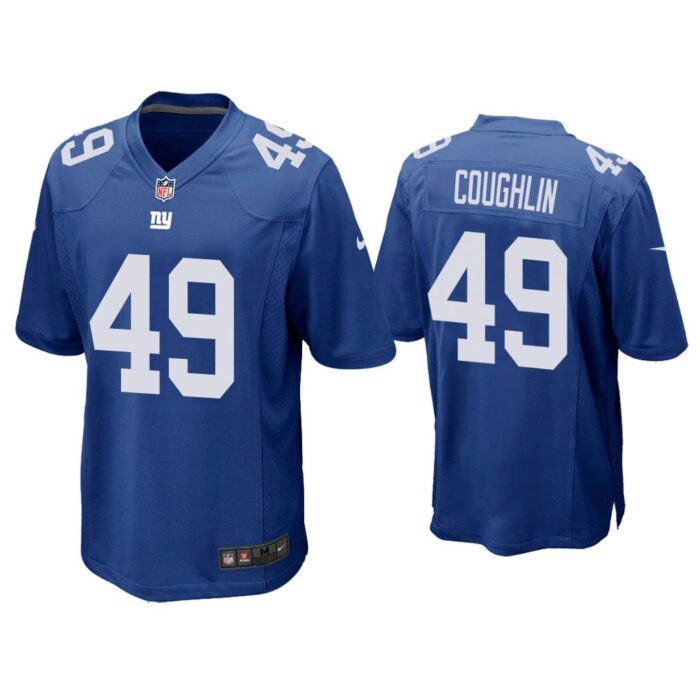 Men Carter Coughlin New York Giants Royal Game Jersey