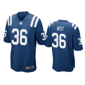 Men Charcandrick West Indianapolis Colts Royal Game Jersey