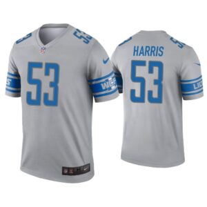 Men Charles Harris Detroit Lions Gray Inverted Legend Jersey