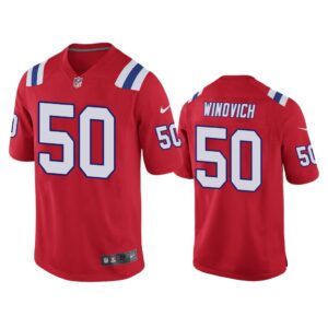 Men Chase Winovich New England Patriots Red Game Jersey