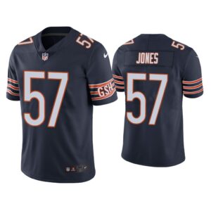 Men Chicago Bears Christian Jones Vapor Limited Navy Jersey