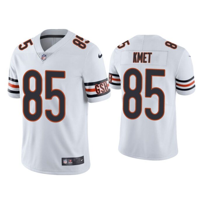 Men Chicago Bears Cole Kmet Vapor Limited White Jersey