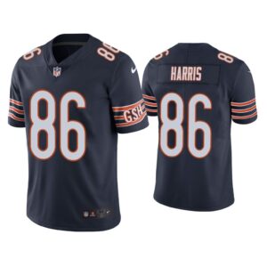 Men Chicago Bears Demetrius Harris Vapor Limited Navy Jersey