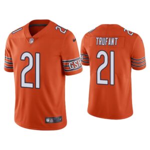 Men Chicago Bears Desmond Trufant Vapor Limited Orange Jersey