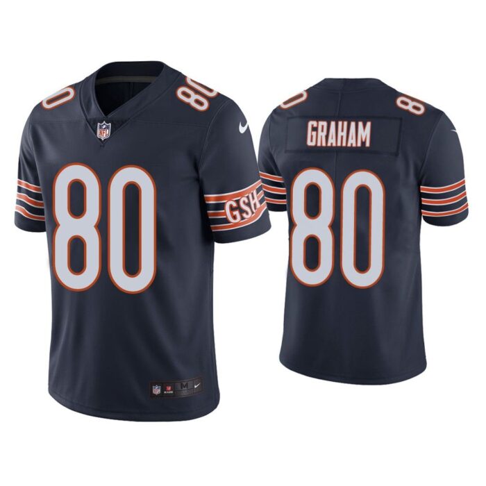 Men Chicago Bears Jimmy Graham Vapor Limited Navy Jersey