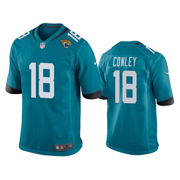 Men Chris Conley #18 Jacksonville Jaguars Teal Game Jersey