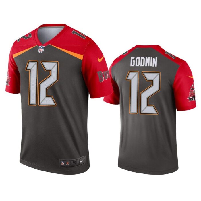 Men Chris Godwin Tampa Bay Buccaneers Pewter Inverted Legend Jersey