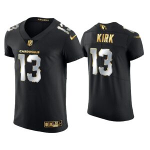 Men Christian Kirk Arizona Cardinals Black Golden Edition Elite Jersey