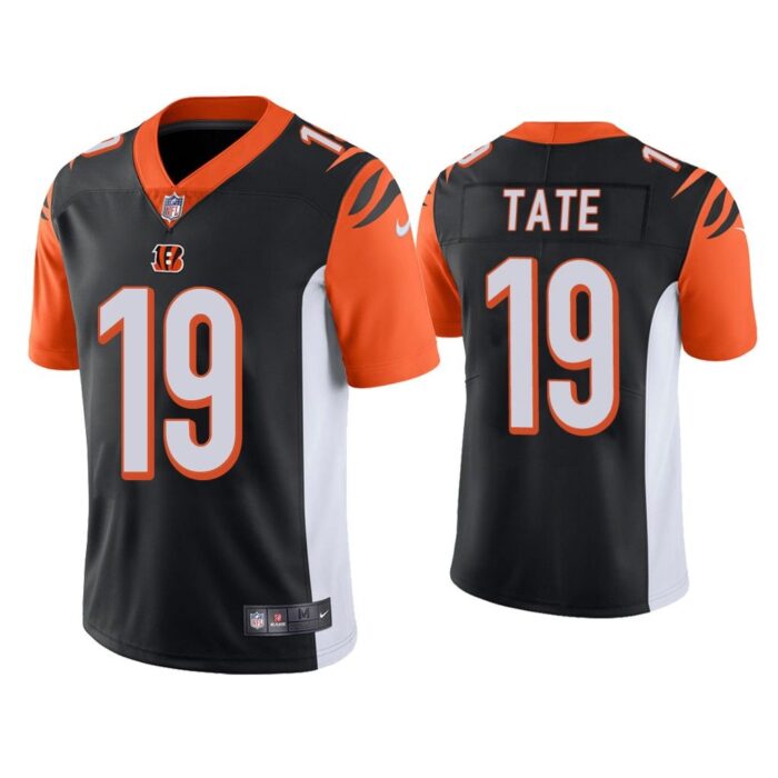 Men Cincinnati Bengals Auden Tate Vapor Limited Black Jersey