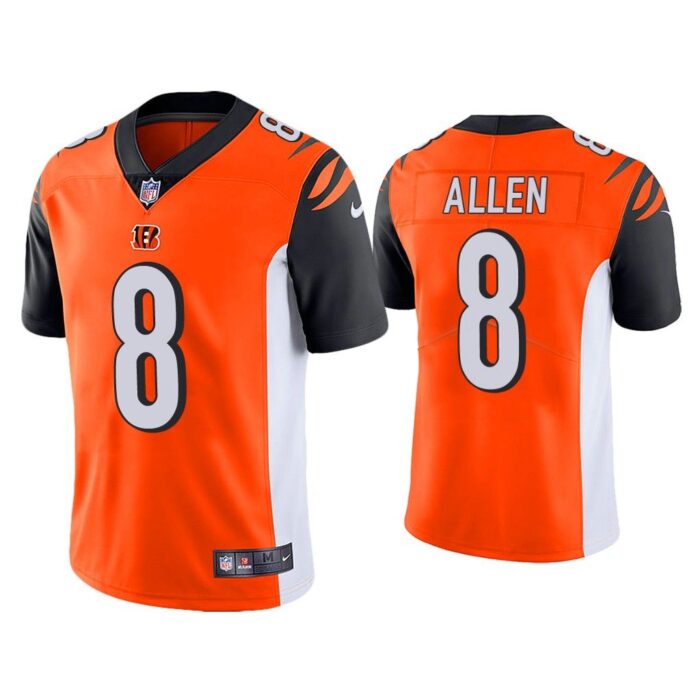 Men Cincinnati Bengals Brandon Allen Vapor Limited Orange Jersey