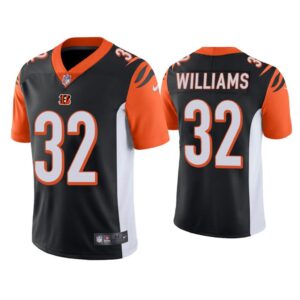 Men Cincinnati Bengals Trayveon Williams Vapor Limited Black Jersey