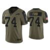 Men Cody Ford Buffalo Bills Olive 2021 Salute To Service Limited Jersey