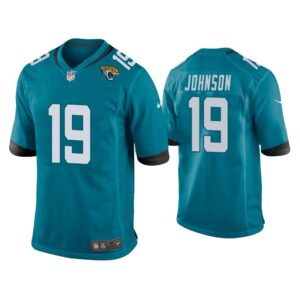 Men Collin Johnson Jacksonville Jaguars Teal Game Jersey