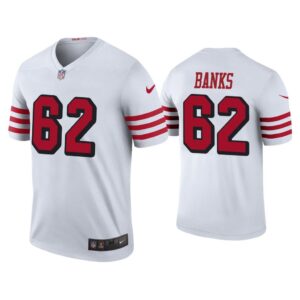 Men Color Rush Legend Aaron Banks San Francisco 49ers White Jersey