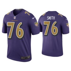 Men Color Rush Legend Andre Smith Baltimore Ravens Purple Jersey