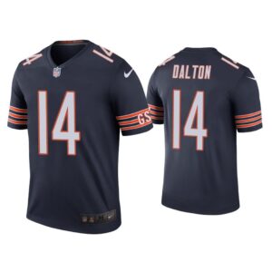 Men Color Rush Legend Andy Dalton Chicago Bears Navy Jersey