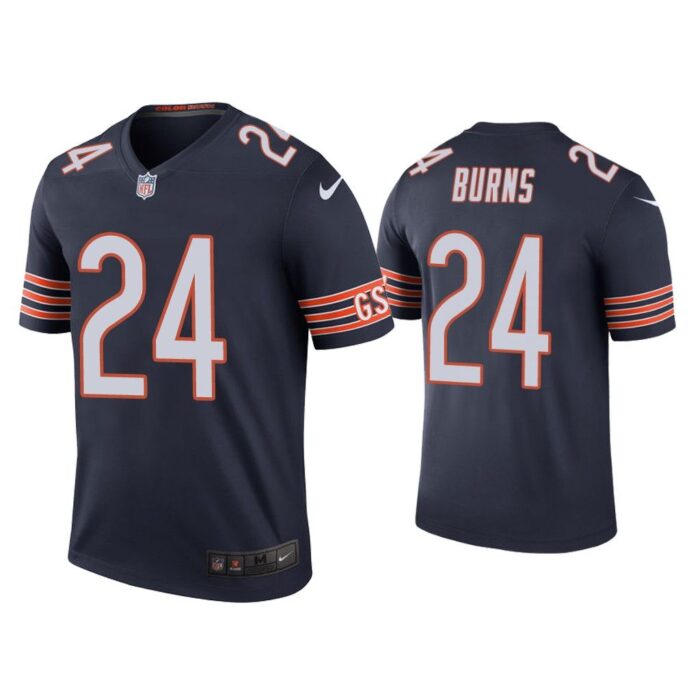 Men Color Rush Legend Artie Burns Chicago Bears Navy Jersey