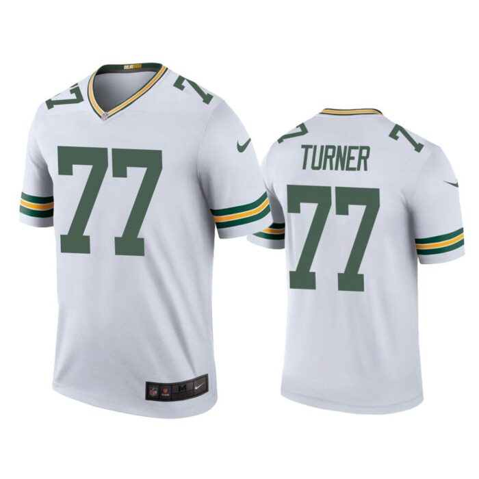 Men Color Rush Legend Billy Turner #77 Green Bay Packers White Jersey