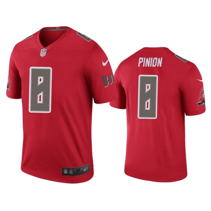 Men Color Rush Legend Bradley Pinion #8 Tampa Bay Buccaneers Red Jersey