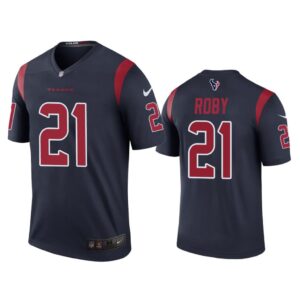 Men Color Rush Legend Bradley Roby #21 Houston Texans Navy Jersey