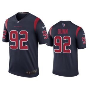 Men Color Rush Legend Brandon Dunn #92 Houston Texans Navy Jersey