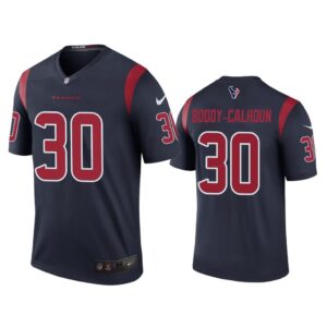 Men Color Rush Legend Briean Boddy-Calhoun Houston Texans Navy Jersey